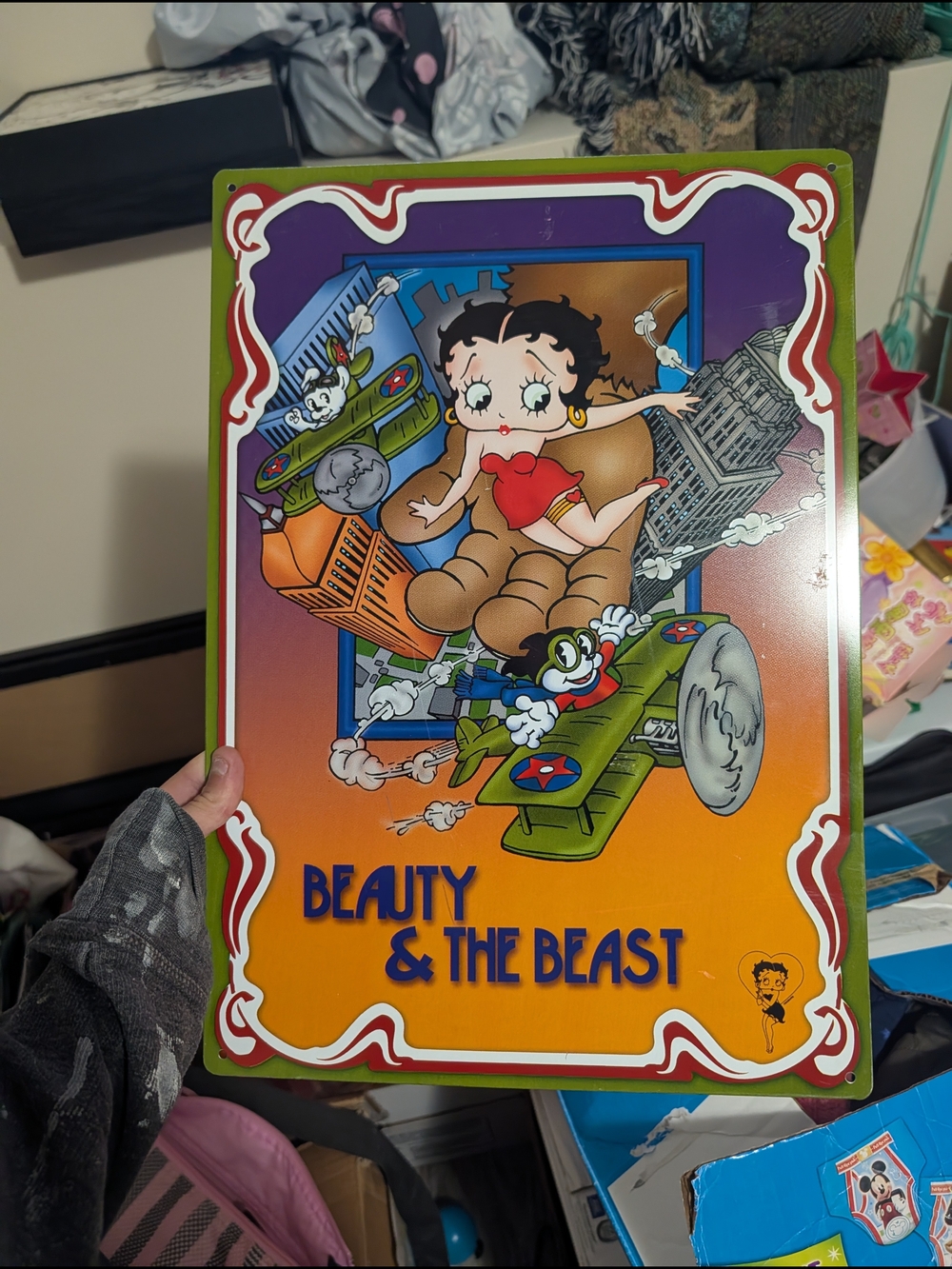 Betty Boop 'Beauty & The Beast' Wall Art Print